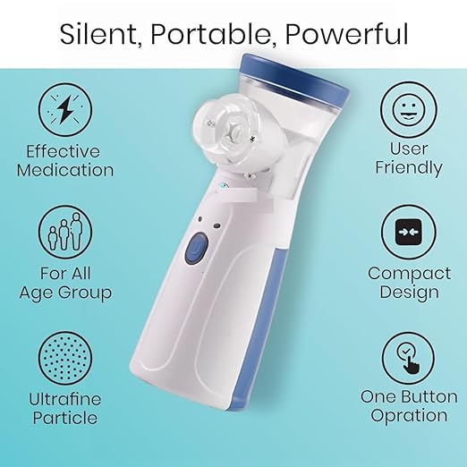 Portable Mesh Nebulizer for Steam Inhalation Compact Cool Mist Machine